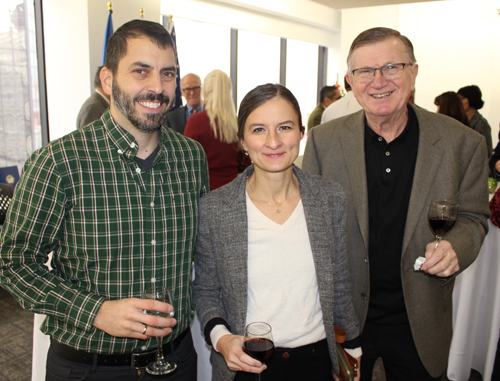 Nicole Kusold Matheou and husband with Joe Vavpetic -Slovenian group in Cleveland