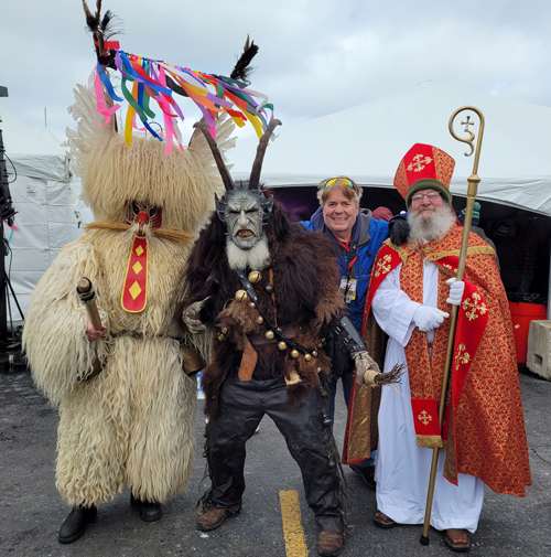 Dan Hanson with new friends