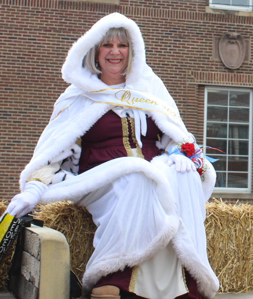 2025 Kurentovanje Parade in Cleveland - Princess, Prince and Queen of Kurentovanje Float