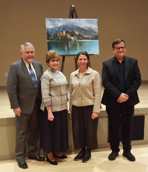 Joseph Valencic, Mojca Slak, Consul General Suzana Cearek and Dr. Luka Zibelnik