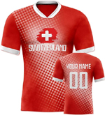 Custom Swiss Soccer Jersey 