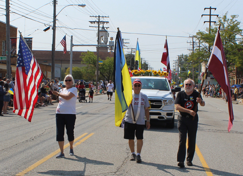 Ukrainian Independence Parade in Parma Ohio 2024 - Latvian