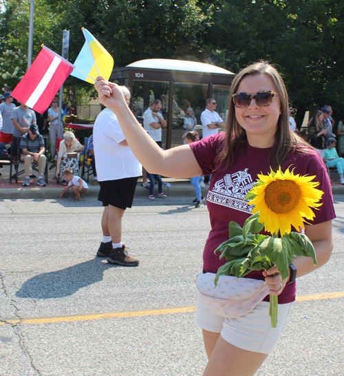 Ukrainian Independence Parade in Parma Ohio 2024 - Latvian