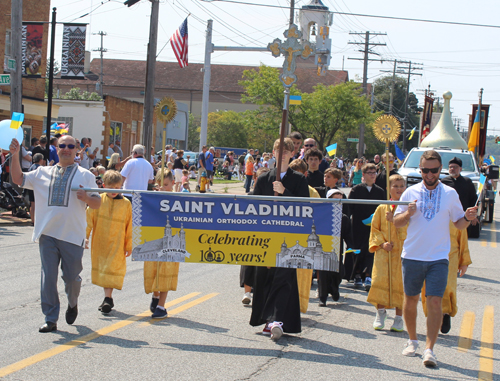 St Vladimir Church at Ukrainian Independence Parade in Parma Ohio 2024