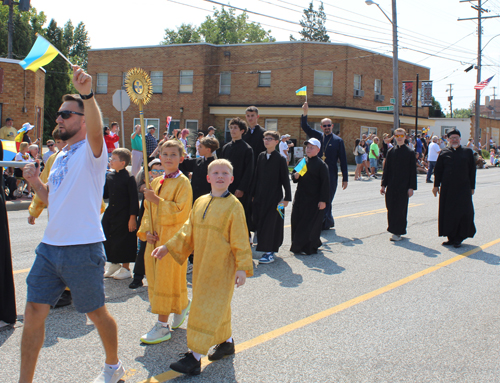 St Vladimir Church at Ukrainian Independence Parade in Parma Ohio 2024