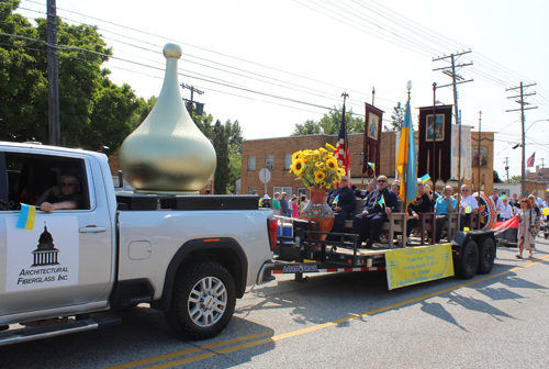 St Vladimir Church at Ukrainian Independence Parade in Parma Ohio 2024