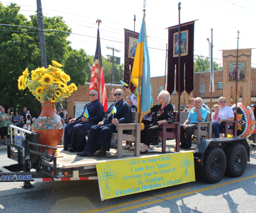 St Vladimir Church at Ukrainian Independence Parade in Parma Ohio 2024