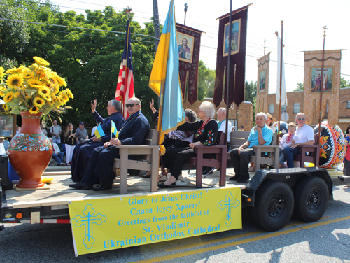 St Vladimir Church at Ukrainian Independence Parade in Parma Ohio 2024