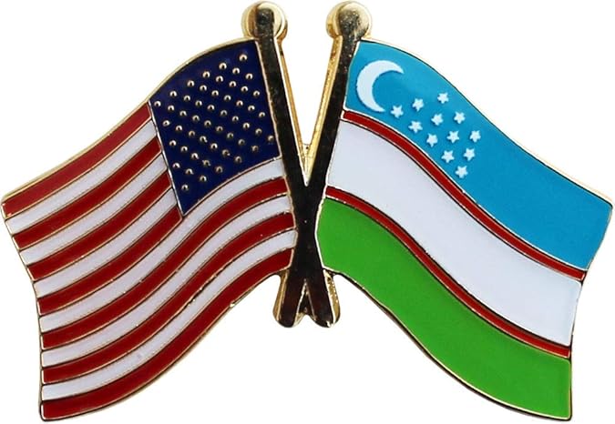 US Uzbekistan - Friendship Lapel Pin